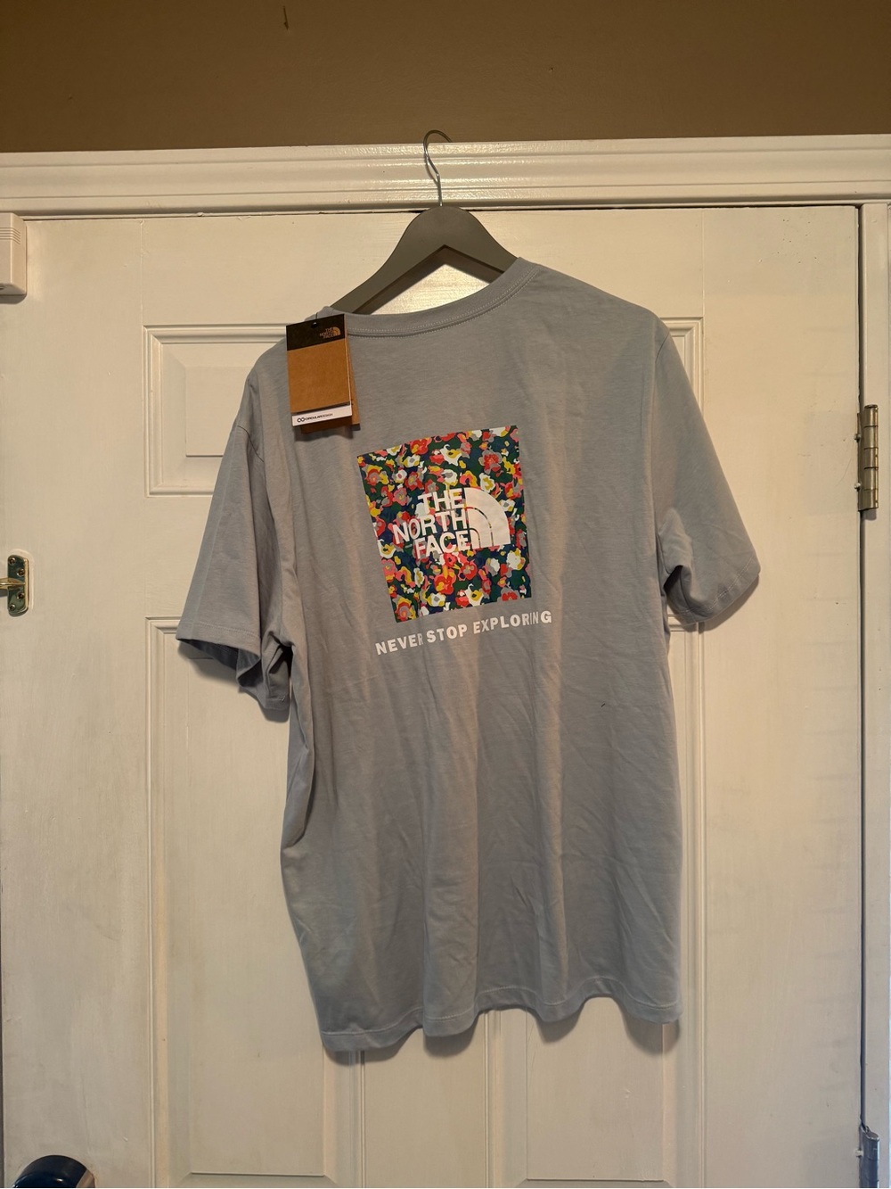 The North Face Light Gray Graphic Logo Short-Sleeve Tee